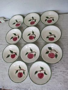 Juego de 11 cuencos de cereal Blue Ridge Pottery "Quaker Apple" 6" - Imagen 1 de 13