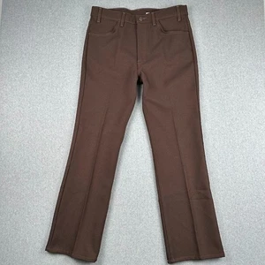Pantalones de vestir vintage Levi's Action marrón plisado para hombre 36x32 años 90 corte bota - Imagen 1 de 9