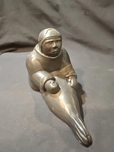 Aardvark Native Inuit Seal Harvest Sculpture 1972 Canada - Picture 1 of 9