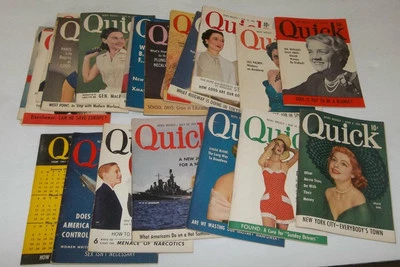 Vintage 1951 Quick News Weekly Magazine Lot Of 22 Different - Image 1 of 4