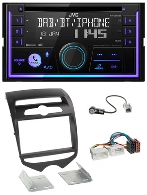 JVC MP3 USB 2DIN DAB Bluetooth CD Autoradio für Hyundai ix20 ab 2010 man. Klima - Bild 1 von 4