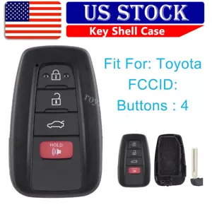 For 2018 2019 2020 2021 Toyota Camry Smart Remote Key Fob Case Shell Blade - Foto 1 di 10