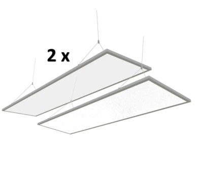LED Pendelleuchte 2 Stk. Panel 120x30 DALI dimmbare Büroleuchte Hängelampe KNX - Bild 1 von 4