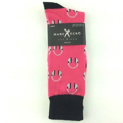 Hombres Marc Ecko Rosa Calcetines Talla 10-13 Auriculares Estilo Zapato Talla 6-12 Foto 1 de 4