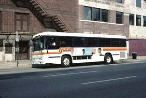 Birmingham Max Blue Bird Bus Original Kodachrome Kodak slide - Picture 1 of 1