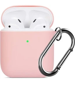 2x Silicone Skin Slim Case Cover Full Protective Durable For Apple AirPods 1 & 2 - Picture 1 of 19