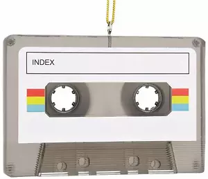 NO PACKAGING - Retro Cassette Tape Unique Fun Christmas Ornaments Personalizable - Picture 1 of 6