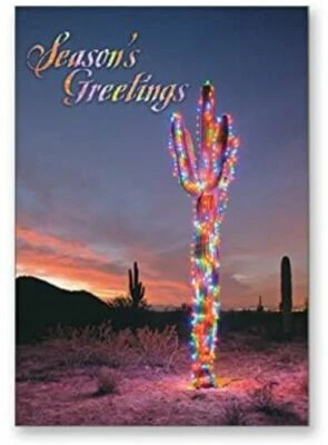 Holidays in the Desert Collection-Season's Greetings Cactus-10 Cards & Envelopes - Image 1 of 3