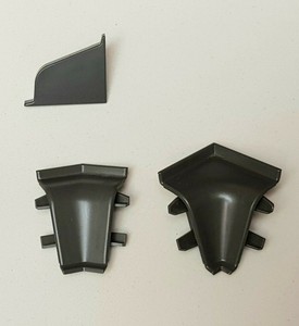 REHAU System 118 Wandanschluss-Profil WAP Ecken anthrazit 004 Wandleiste 