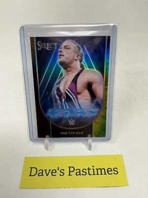2024 Panini Select WWE #12 Rob Van Dam Icons Tie Dye Prizms # /25 SIT - Image 1 of 2