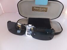 Polar Eyes Polarized Clip On Sunglasses w/ Hard Case, 52 Rec A Gray