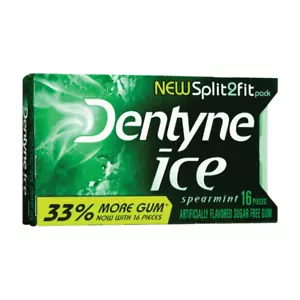 Goma de mascar Dentyne Ice Split2Fit menta verde 5 paquetes envío gratuito - Imagen 1 de 1