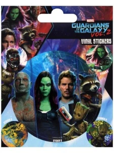 Marvel Guardians of the Galaxy Vol 2 Mixtape Vinyl Sticker - 1 sheet, 5 stickers - Imagen 1 de 1