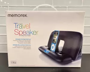 Brandneu Memorex MI2290BLK kompaktes Reise-Lautsprechersystem für Apple iPod - schwarz - Bild 1 von 17