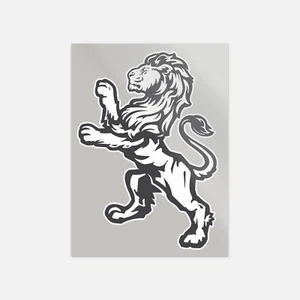 Calcomanía adhesiva de vinilo Standing Proud Lion - Imagen 1 de 1