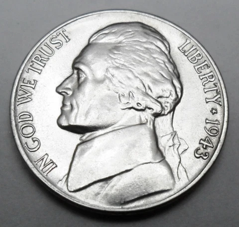 1943 P Jefferson Nickel  *35% SILVER*  *AG OR BETTER*  **FREE SHIPPING** Cover