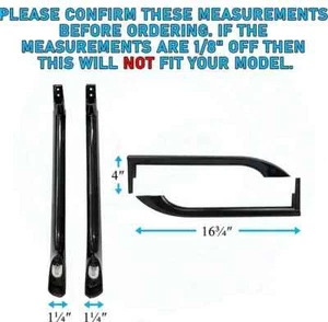 Black Door Handles 5304506471 For Frigidaire FFTR1814QB1 FFTR1814LBD FFTR1814QS1 - Picture 1 of 4