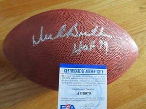 HOFer DICK BUTKUS No 51 signed CHICAGO BEARS NFL Wilson Football PSA AI18979 - Picture 1 of 4