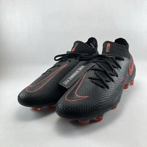 Nike Phantom GT Elite DF FG Black Chile Red Soccer Cleats Mens Sz.10 CW6589-060 - Picture 1 of 11