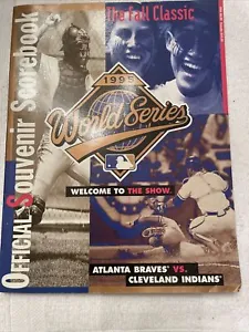 1995 World Series Official Souvenir Scorebook Braves vs Indians - Picture 1 of 17