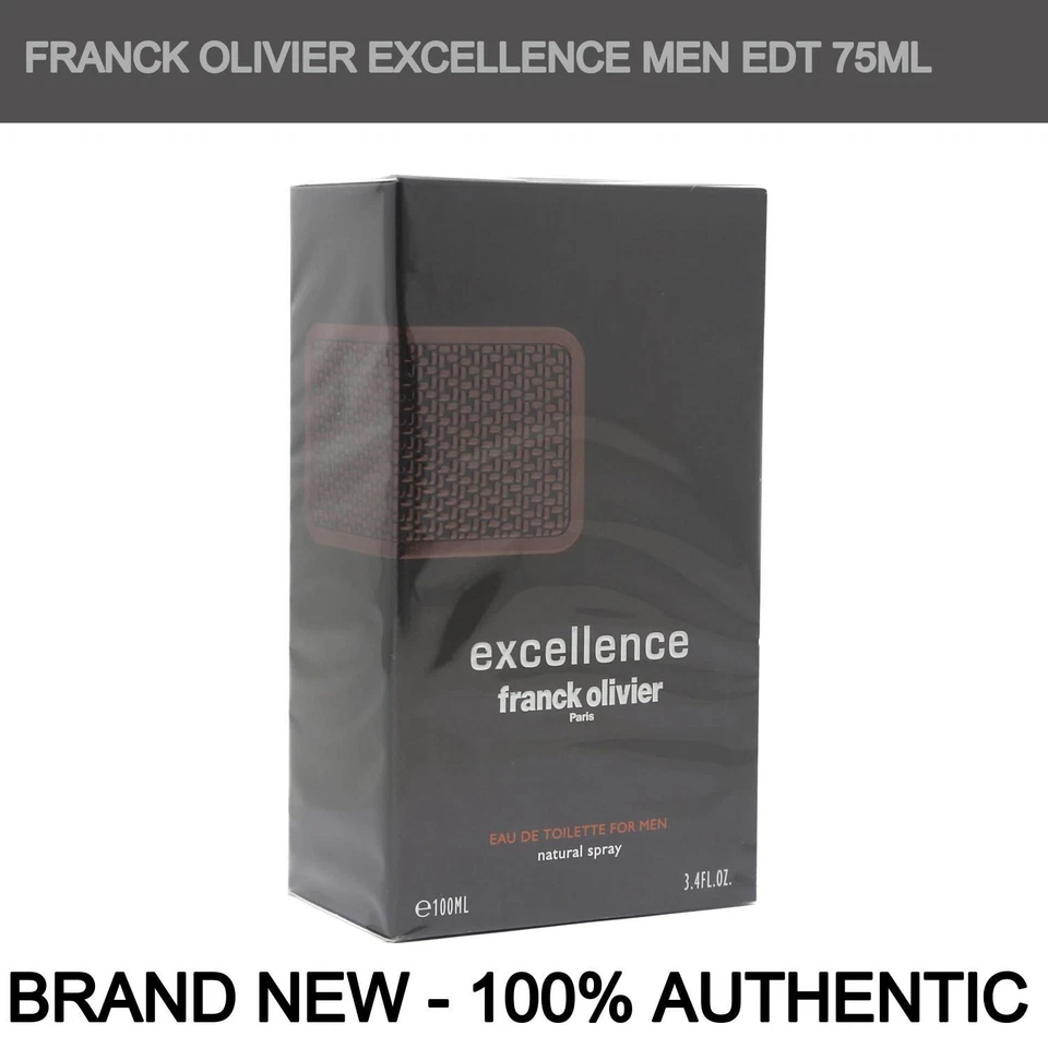 Novo em folha Franck Olivier Excellence spray masculino Eau de Toilette 100ml - Imagem 1 de 1