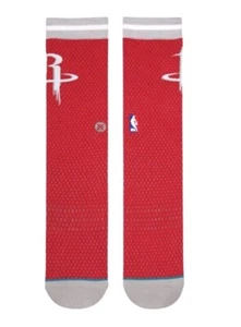 Stance Erwachsene rot Crew Baumwolle NBA Basketball Houston Rockets Trikot Socken M 6-8,5 - Bild 1 von 1