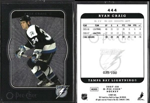 07/08 2007-08 O-Pee-Chee Micromotion Black #444 Ryan Craig Lightning /100 - Picture 1 of 1