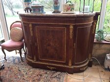 A Stunning Marble topped and gilded 19th Century Marquetry French Credenza.