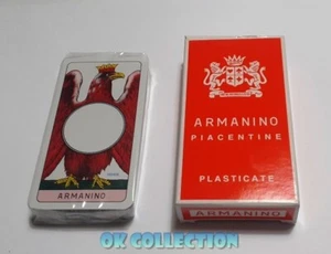 RARO MAZZO CARTE DA GIOCO PIACENTINE PLASTICATE ARMANINO NUOVO SIGILLATO 133776 - Picture 1 of 7