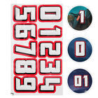  2 Sets Helmet Number Sticker Hockey Self Adhesive Stickers Baseball