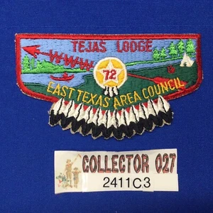 Pfadfinder OA Tejas Lodge 72 Pfeilorden Taschenklappe Patch 2411C3 - Bild 1 von 3