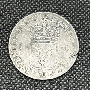 Strasburgo Luigi XIV Moneta Argento 1710 - Picture 1 of 7