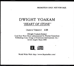 Dwight Yoakam - Heart of Stone - PROMO CD Single - Picture 1 of 1