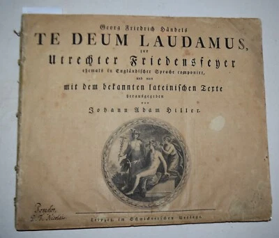 MUSICA – fig. 1780 – Handel – spartito – Te deum laudamus – raro - Immagine 1 di 4