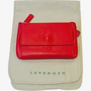 LEVENGER Bavarian Key Case - Red - Inscribed with KAJ - Picture 1 of 5