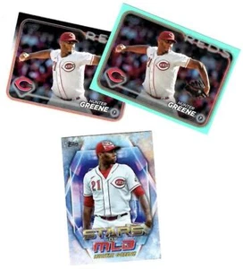 HUNTER GREENE rot ~ Menge 2024 Topps mit Einsätzen ~ KOSTENLOSER VERSAND - Bild 1 von 1
