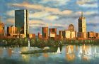 Original Oil Painting City 24 x 36 Inches 