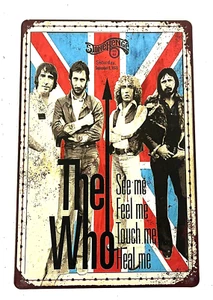 The Who Metall Wandschild zum Aufhängen 12x8 "Man Cave" Neu - Bild 1 von 2
