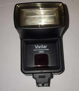 VIVITAR AUTO FOCUS ZOOM FLASH 728AF 100% positive fb  - Picture 1 of 3