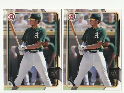 Matt Olson 2015 Bowman Draft lote de 2 #196 Braves Foto 1 de 2