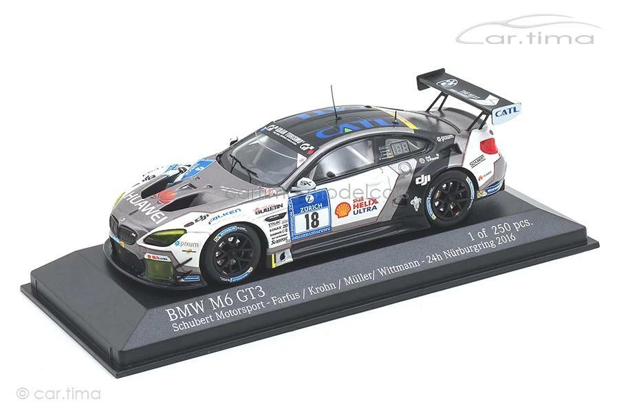 BMW M6 GT3 24h Nürburgring 2016 Farfus Müller/Wittmann MINICHAMPS 1:43 - Immagine 1 di 4