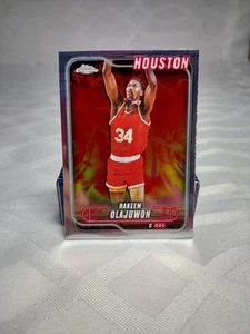 2024-25 Topps Chrome Hakeem Olajuwon #115 Houston Rockets - Picture 1 of 2