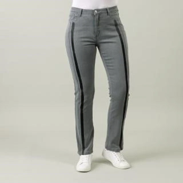 Jeans grau 44 Jet-Line Damen Jeans Kontraststreifen Gr. 44/L32 UVP: 59,99€ 14.22 - Bild 1 von 1
