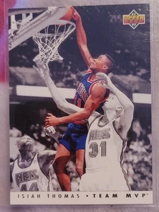 1992-93 Upper Deck TEAM MVP # TM9 - Isiah Thomas (Detroit Pistons) - Picture 1 of 2