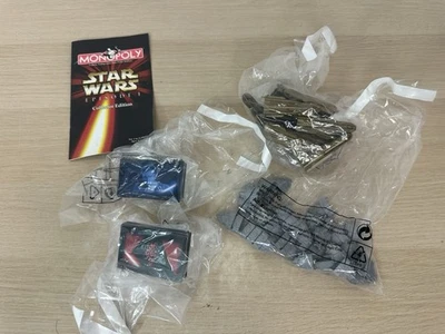 Monopoly Star Wars Episodio 1: Lote de piezas de repuesto: tarjetas/casas/hoteles/folleto Foto 1 de 4