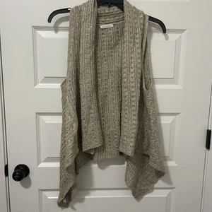 Quagga Super Soft Open Front Cardigan Vest Draped One Size Fits Most Sleeveless - Picture 1 of 7