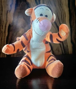 1997 MATTEL TIGGER 5” PLUSH STUFFED ANIMAL TOY VINTAGE Great Shape With Tags - Picture 1 of 10