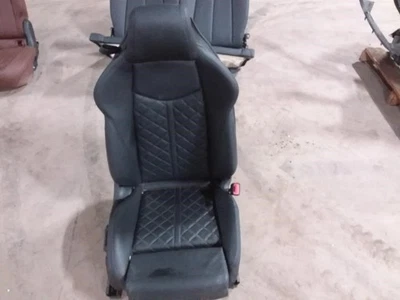 2017 AUDI TT Black Quilted Leather Passenger Right Side Front Power Seat Trim JN - Image 1 of 4