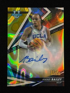 2022-23 Bowman U Best - Amari Bailey Gold Lava Auto /75 RC - Picture 1 of 2