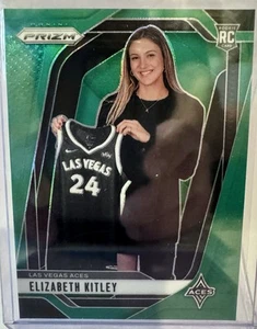 2024 Panini Prizm WNBA - Elizabeth Kitley #140 Green Prizm (RC) Las Vegas Aces - Picture 1 of 2